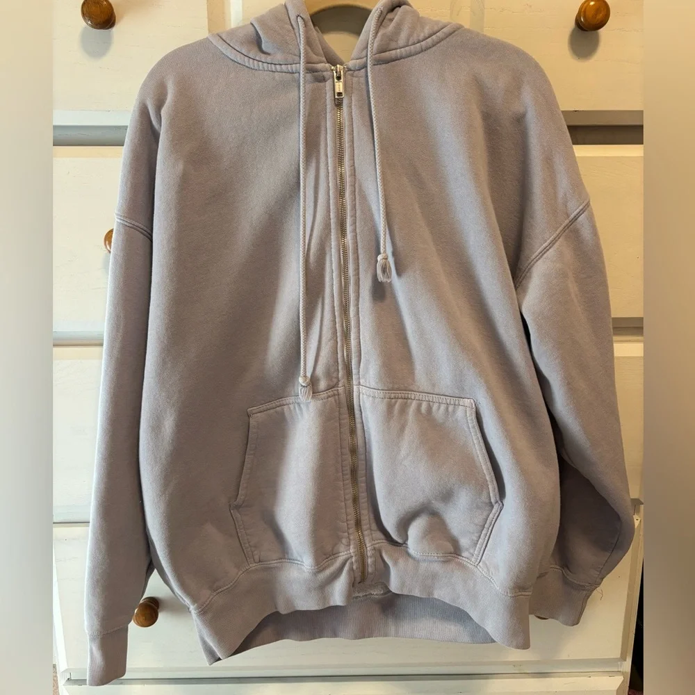 Brandy Melville Light Periwinkle Christy Hoodie - Picture 2 of 7